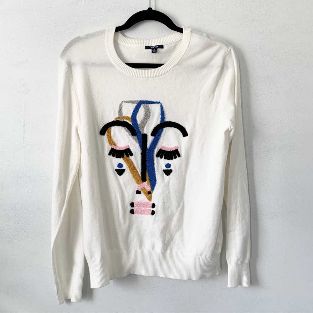 Kiabi Abstract Face Sweater